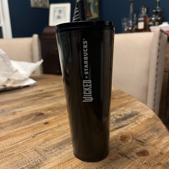 NWT NEW Starbucks 2024 Wicked Defying Gravity 24oz Tumbler Cold Glow in the Dark - Picture 1 of 2
